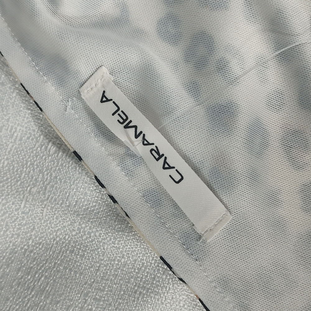 Caramela Beige and Leopard Print Tank Top Size Large - Picture 3 of 6